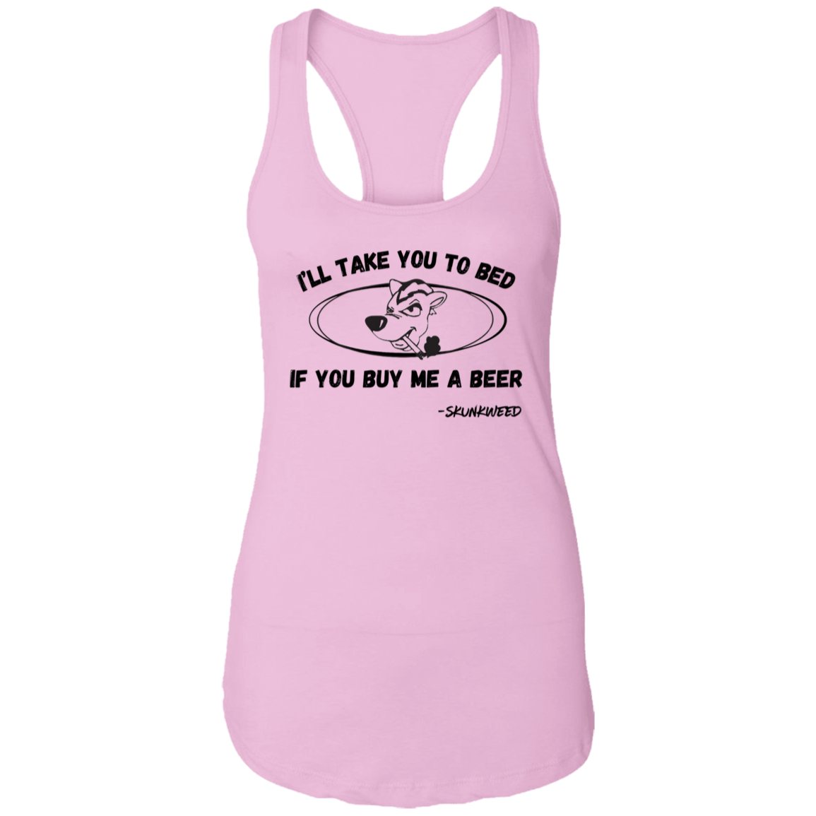 Lady's Tank Buy me a Beer Black Print