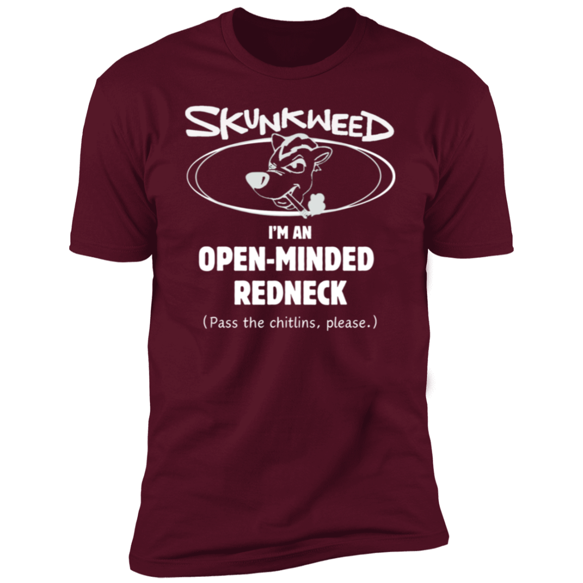 Open Minded Redneck in White Print