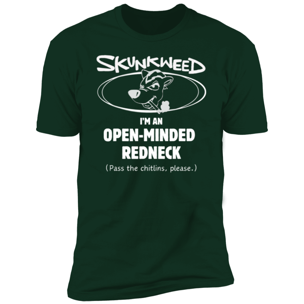 Open Minded Redneck in White Print