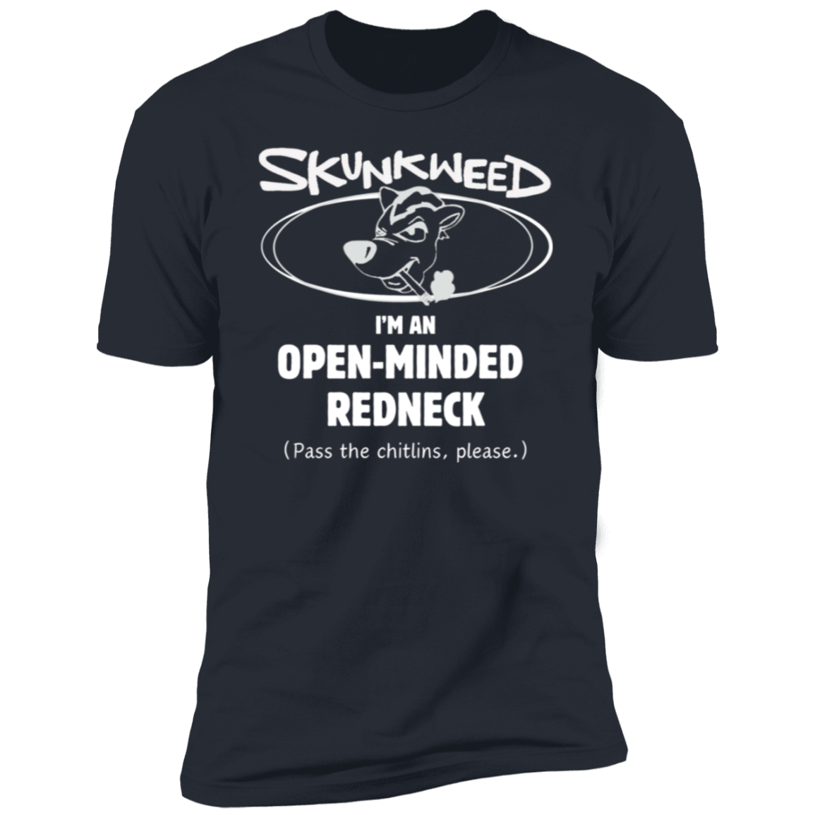 Open Minded Redneck in White Print