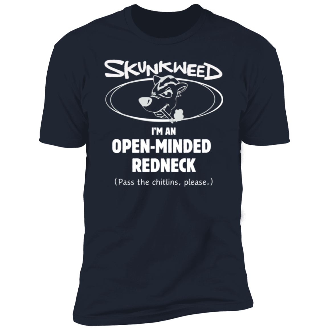 Open Minded Redneck in White Print