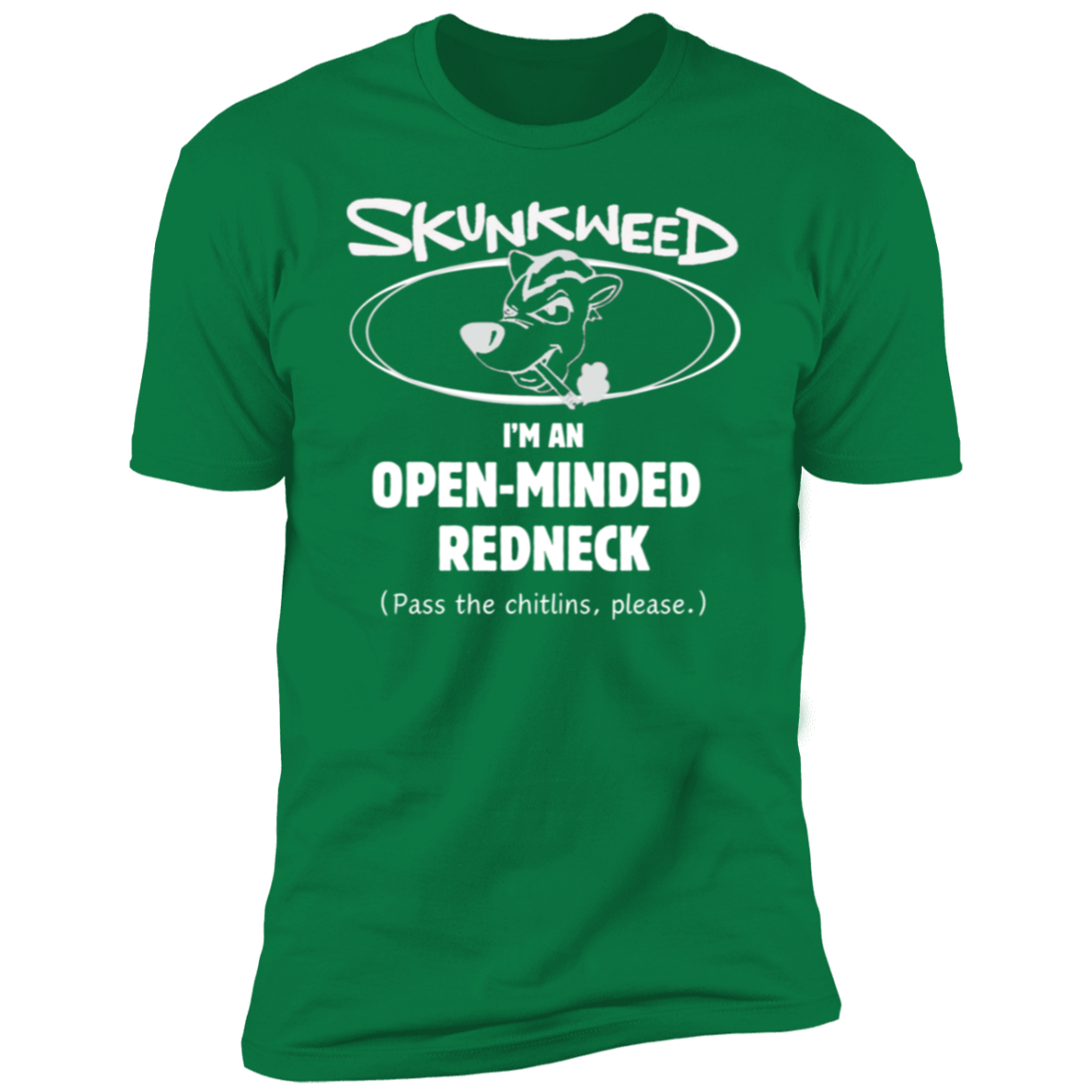 Open Minded Redneck in White Print