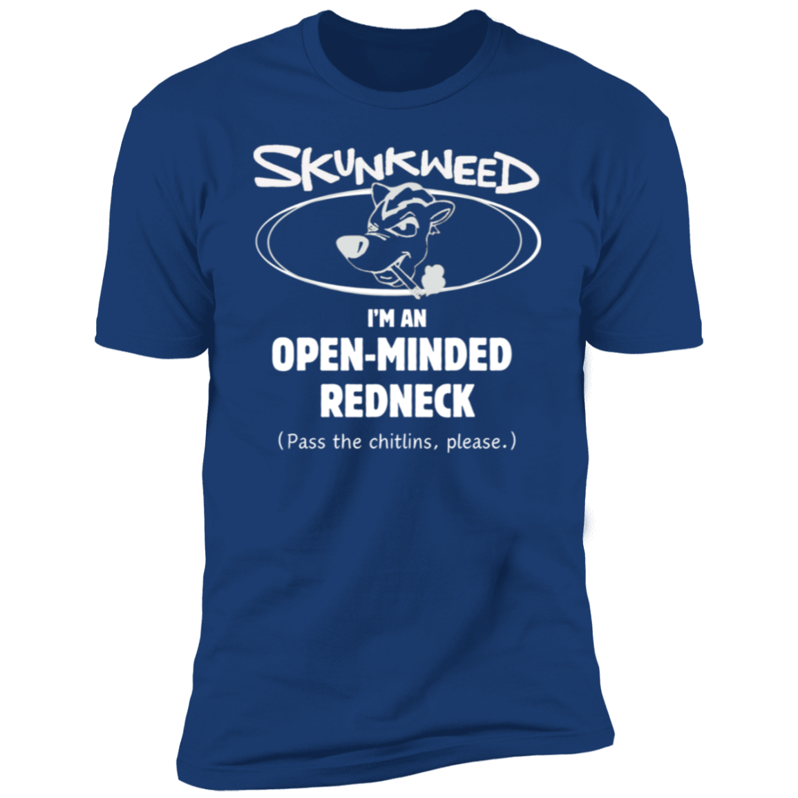 Open Minded Redneck in White Print