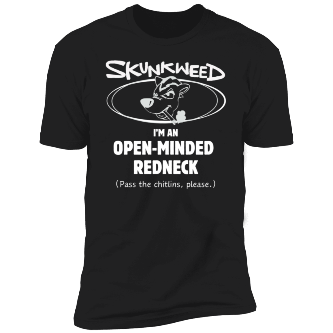 Open Minded Redneck in White Print